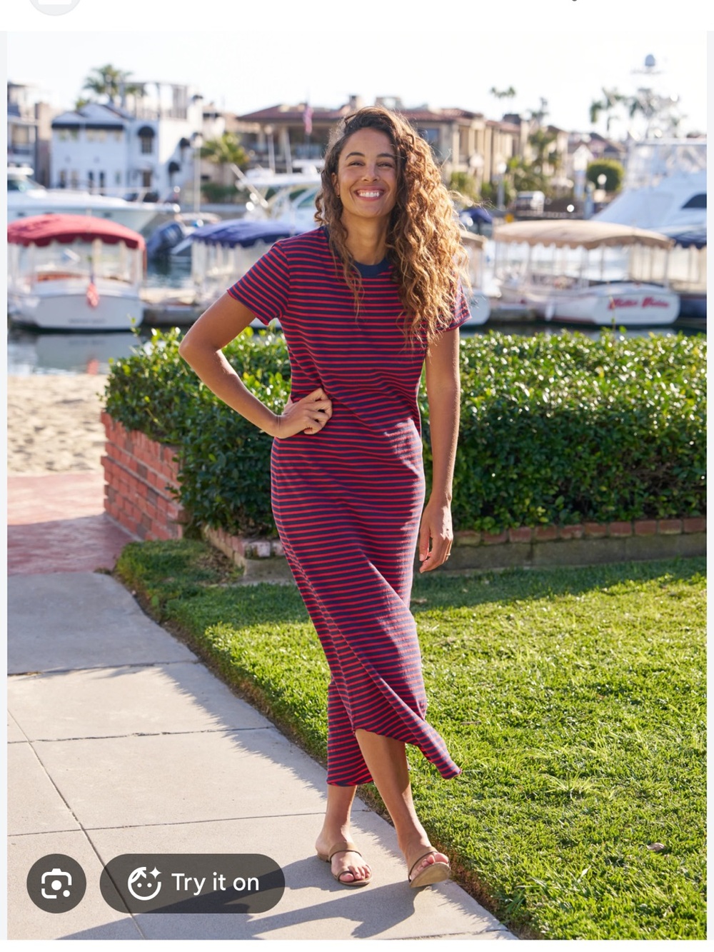 Frank & Eileen HARPER Red and Navy French Stripe, Heritage Jersey